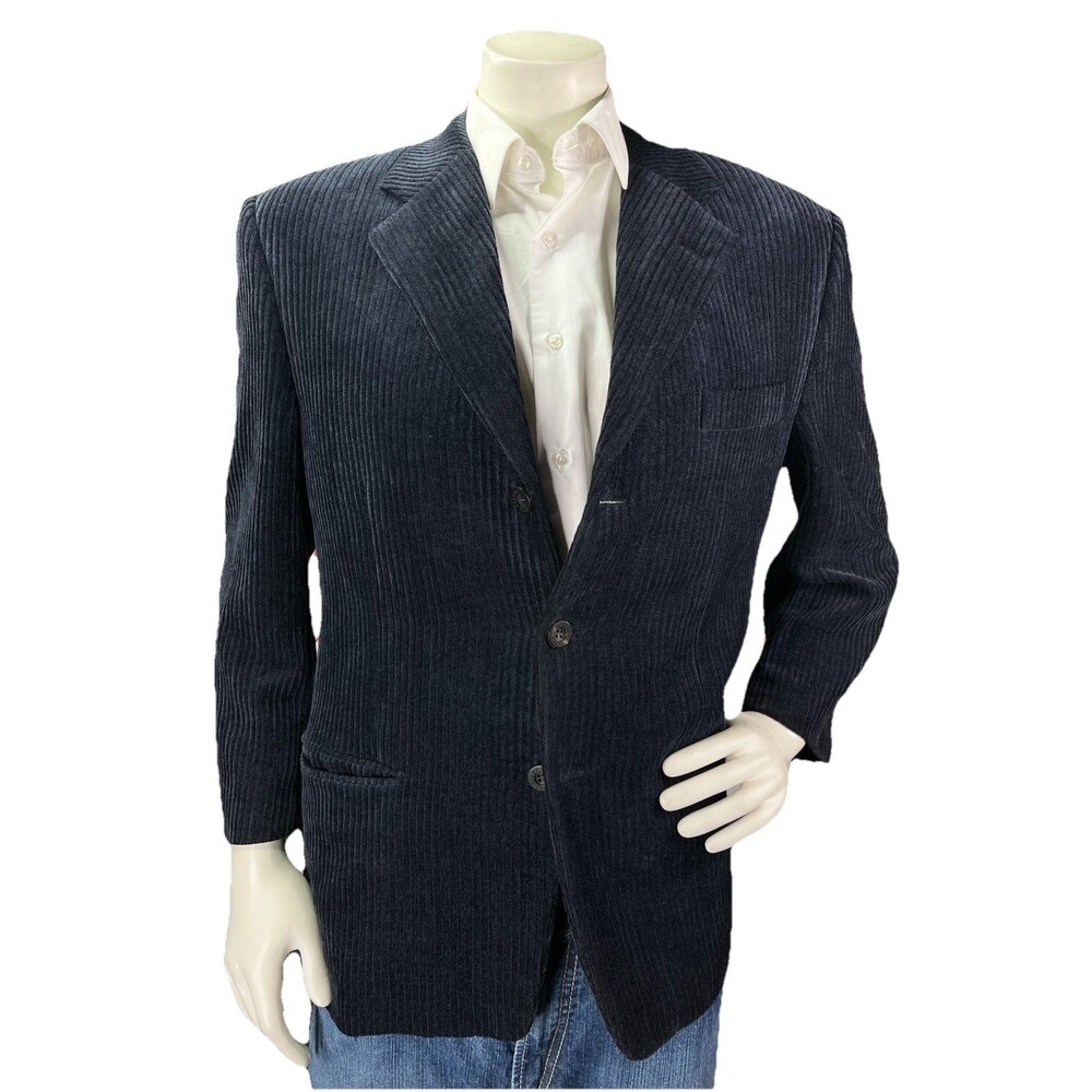 PAL ZILERI PULL Blazer Men 40S Luxury Corduroy Sport Jacket View 2